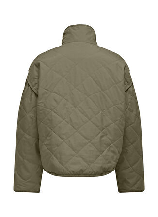 Only Yeşil Kadın Mont ONLSAGA QUILTED SHORT JACKET CC OTW