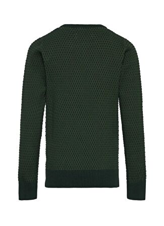 Jack & Jones Koyu Yeşil Erkek Çocuk Kazak JJEATLAS KNIT CREW NECK JNR