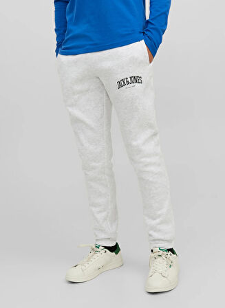 Jack & Jones Lastikli Paça Beyaz Erkek Çocuk Eşofman Altı JPSTKANE JJJOSH SWEAT PANTS JNR