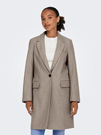 15292832 Only Onlnancy Coat Cc Otw Kadın Kaban Simply Taupe/MELANGE