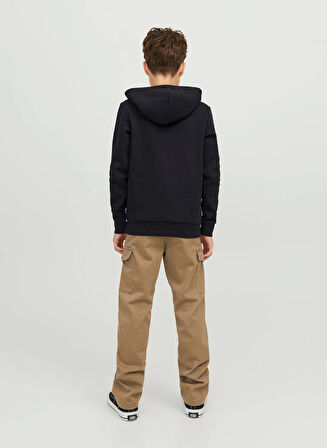 Jack & Jones Baskılı Erkek Çocuk Siyah Sweatshırt JJECORP LOGO SWEAT HOOD PLAY NOOS J