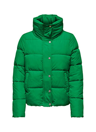 Only Yeşil Kadın Mont ONLNEWCOOL PUFFER JACKET CC OTW