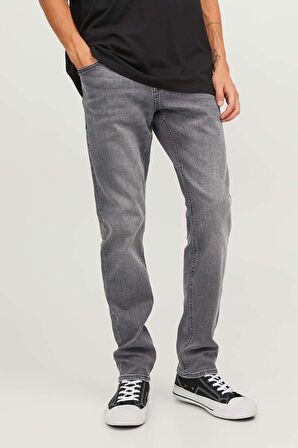 Jack & Jones Erkek Jjıglenn Düşük Bel Slim Fit Jean Pantolon 12243599 Siyah