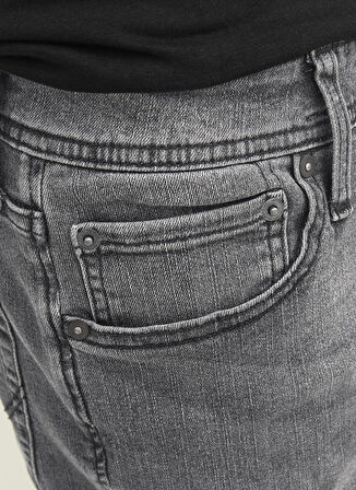 Jack & Jones Düşük Bel Slim Fit Siyah Erkek Denim Pantolon 12243599_JJIGLENN JJORIGINAL SQ 349