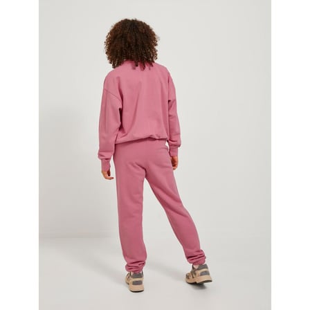 JJXX Sıfır Yaka Rahat Kesim Pembe Kadın Sweatshirt 12244363