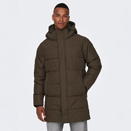 Only&Sons Erkek Mont Carl Life Long Quilted Coat