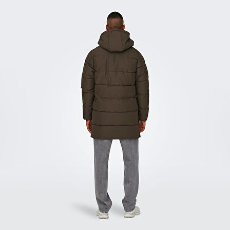 Only&Sons Erkek Mont Carl Life Long Quilted Coat