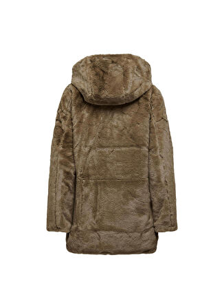 Only Kahve Kadın Kaban ONLNEWMALOU FAUX FUR COAT CC OTW