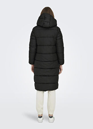 Only Siyah Kadın Kaban ONLCAMMIE LONG QUILTED COAT CC OTW