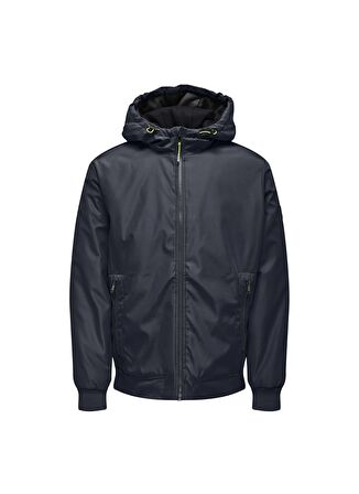 Only & Sons Lacivert Erkek Mont ONSMAZE HOOD JACKET OTW