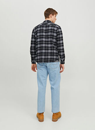 Jack & Jones Slim Fit Açık Mavi Erkek Gömlek 12237039_JJPLAIN FALL CHECK SHIRT L