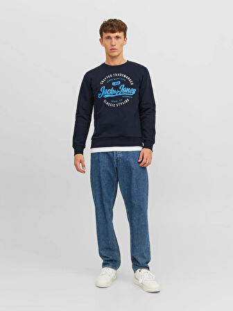 Jack & Jones Erkek Bisiklet Yaka Sweatshirt - 12236177