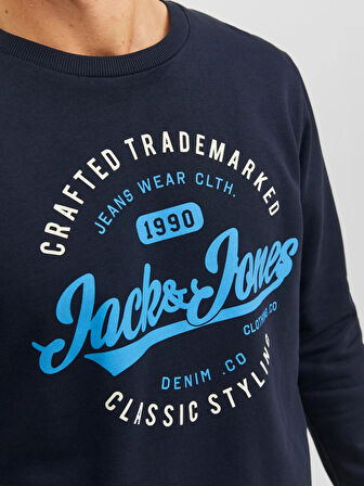 Jack & Jones Erkek Bisiklet Yaka Sweatshirt - 12236177