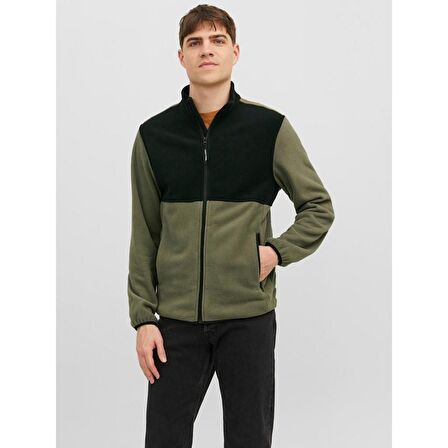 JACK&JONES JJFLAME FLEECE JACKET YEŞİL