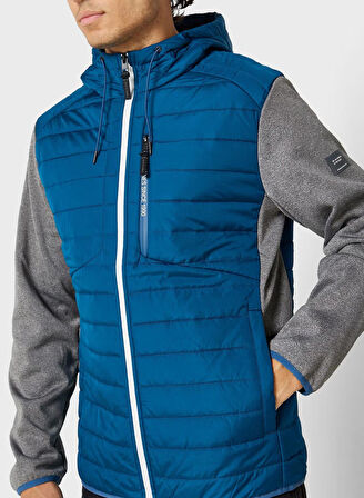 Jack & Jones Erkek Kapüşonlu Hybrid Ceket Mont - 12237780