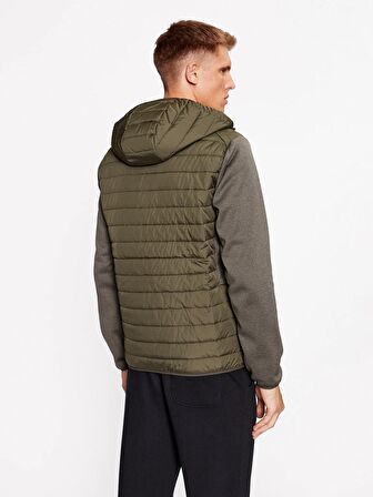 Jack & Jones Erkek Kapüşonlu Hybrid Ceket Mont - 12237780