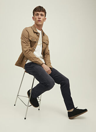 Jack & Jones Normal Bel Slim Straight Siyah Erkek Denim Pantolon 12245055_JJITIM JJFOX JOS 147