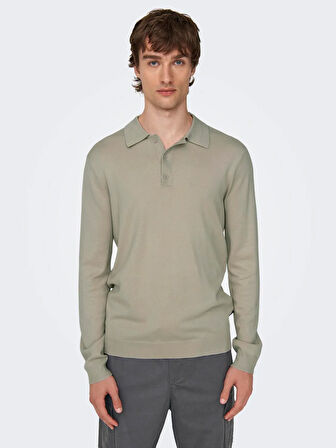 Only & Sons Erkek Polo Yaka Triko Kazak - 22021184