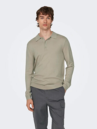 Only & Sons Erkek Polo Yaka Triko Kazak - 22021184