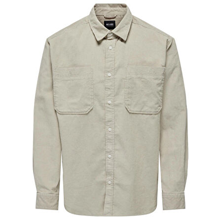 Only & Sons Alp Erkek Bej Gömlek (22024716-SLG)