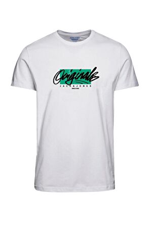 Jack & Jones Beyaz Erkek T-Shirt