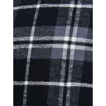 Jack&Jones Büyük Beden Siyah-Gri Erkek Gömlek 12245376