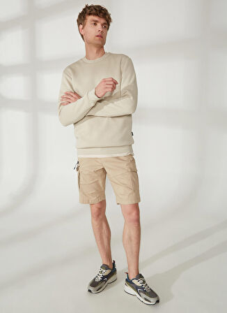 Only & Sons O Yaka Krem Erkek Sweatshırt ONSCERES CREW NECK NOOS