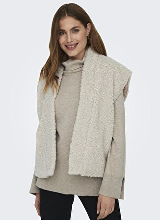 Only Krem Kadın Yelek ONLNAYA TEDDY WAISTCOAT OTW