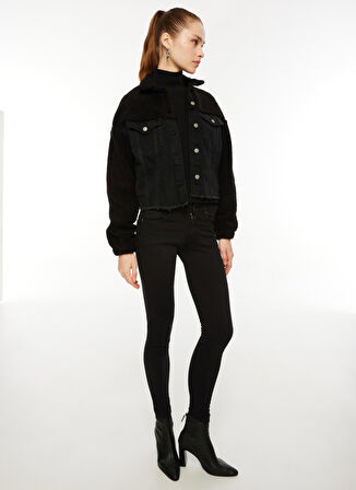 Only Normal Siyah Kadın Ceket ONLBELLA LS BLACK TEDDY DNM JACKET