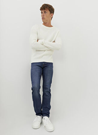 Jack & Jones Düşük Bel Slim Fit Erkek Denim Pantolon 12243821_JJIGLENN JJICON SQ 317