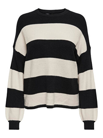 Only Onlatia L/S Stripe Pullover Kadın Kazak