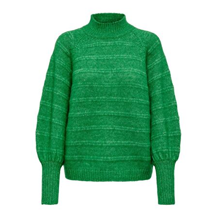 Only Balıkçı Yaka Balon Kol Yeşil Kadın Kazak 15259528