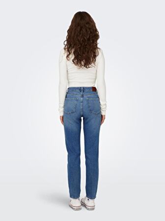 Only Onlemily Stretch Hw St Ak Dnm Cro571Noos Kadın Jean Pantolon