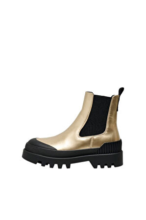 ONLBUZZ-2 PU FOIL BOOT Kadın Sarı Bot - 15304862