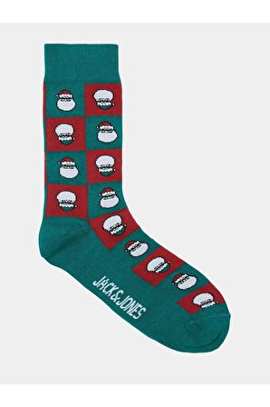 Jack & Jones Jacsquare Santa Erkek Yılbaşı Boxer Çorap Giftbox - 12246124