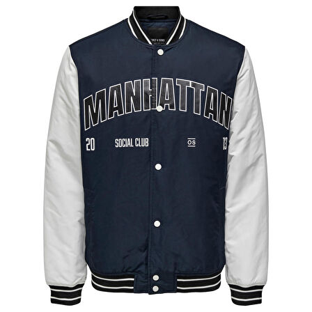 Only & Sons Loui Varsity 23 Erkek Lacivert Ceket (22027529-DN)