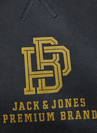 Jack & Jones Bisiklet Yaka Siyah Erkek Sweatshırt JPRBLUPETE SWEAT CREW NECK