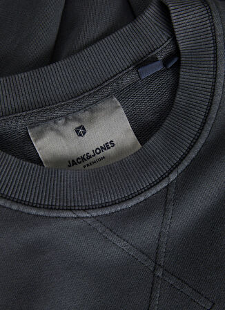 Jack & Jones Bisiklet Yaka Siyah Erkek Sweatshırt JPRBLUPETE SWEAT CREW NECK