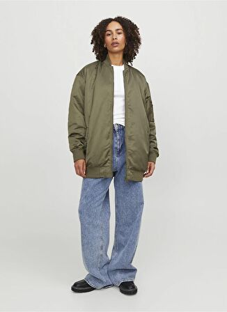 JJXX Koyu Yeşil Kadın Mont JXHAILEY LONG BOMBER OTW
