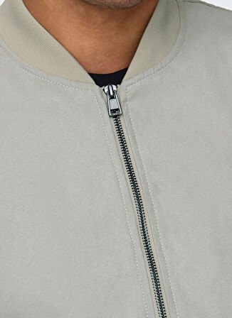 Only & Sons Normal Açık Gri Erkek Ceket ONSLUCAS FAKE SUEDE BOMBER OTW NOOS