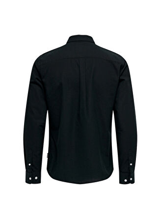 Only & Sons Dar Açık Haki Düz Erkek Gömlek ONSREMY LS SLIM WASH OXFORD SHIRT