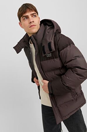 JACK&JONES  JORTWICE TECHINCAL PUFFER KAHVE