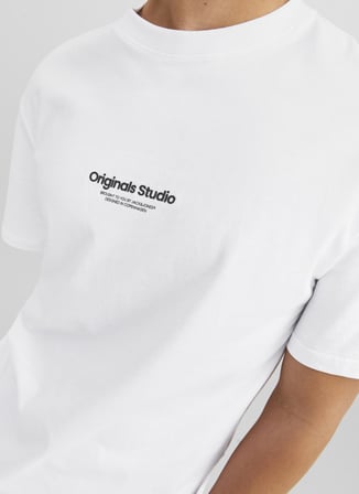 Jack & Jones Beyaz Erkek T-Shirt