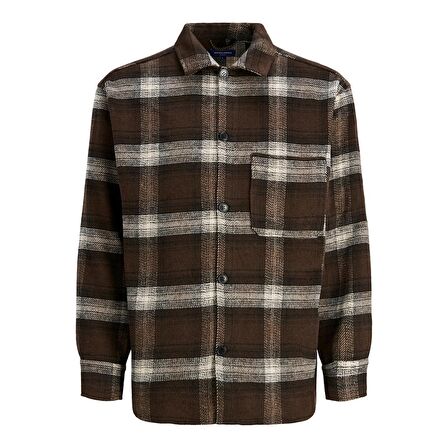 Jack&Jones Rahat Kesim Kahverengi Erkek Gömlek 12239303