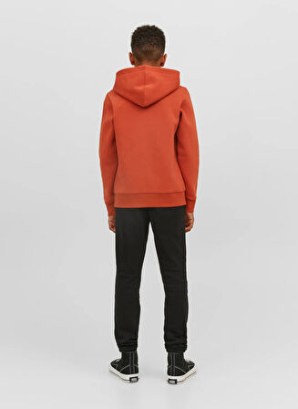 Jack & Jones Baskılı Erkek Çocuk Kırmızı Sweatshırt JJELOGO SWEAT HOOD 2 COL 22/23 NOOS