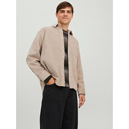 Jack&Jones Oversize Vizon Erkek Gömlek 12239321