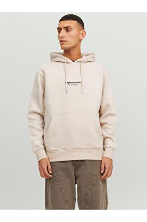 12241687 Jack & Jones Jorvesterbro Sweat Hood Noos Erkek Sweat Moonbeam