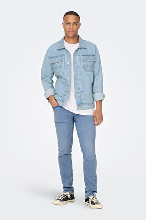 ONSLOOM SLIM 7899 EY BOX JEANS AÇIK MAVİ