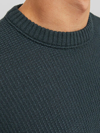 Jack & Jones Erkek Bisiklet Yaka Örme Sweatshirt - 12243116