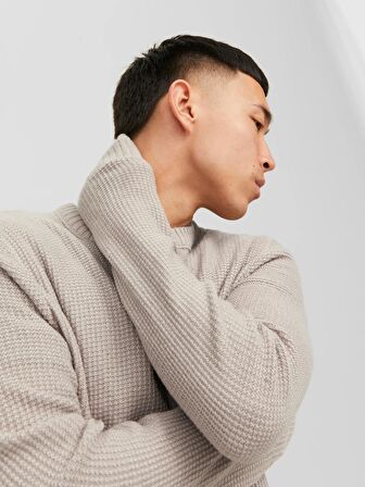 Jack & Jones Erkek Bisiklet Yaka Örme Sweatshirt - 12243116